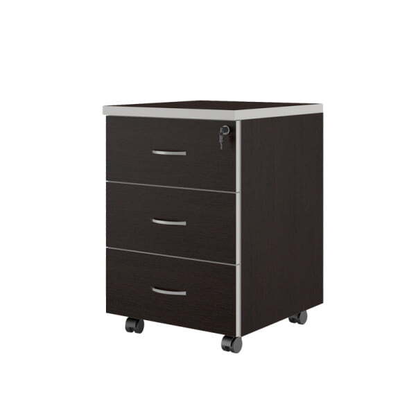 Тумба подкатная с 3 ящиками серии Zoom Swift ZOM27530301 430x470x642 (Венге)