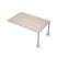 6МПК.004 Бенч-системы для переговорных столов, конечный модуль (1600x1000x750) (Шамони светлый/Алюминий матовый)