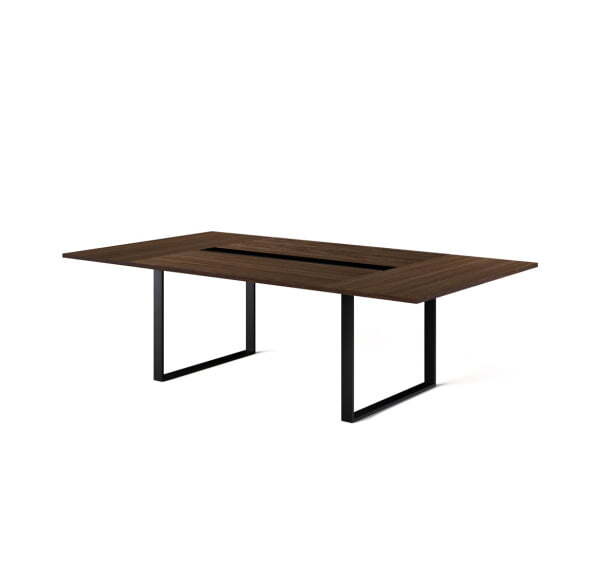 EXE Стол для переговоров L256 101 910 (Орех/Черный металл)