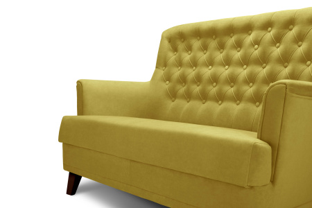 Диван 2-местный Caprize (1620x790x1000) Горчичный (Горчичный)