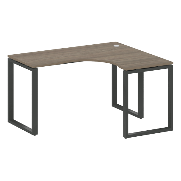 Стол криволинейный правый Metal System Style БО.СА-3 Пр 1400x1200x750 (Вяз/Антрацит металл) Стол криволинейный правый Metal System Style БО.СА-3 Пр 1400x1200x750 (Вяз/Антрацит металл)