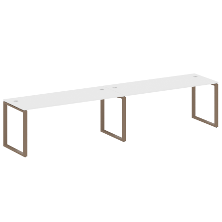 Рабочая станция Metal System Style БО.СМ-2.5 3600x720x750 (Белый/Мокко металл)