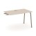 Стол приставка к опорным тумбам ES.SPR-2-LK (1180х730х750) (Тиквуд Светлый/Металл Латте)
