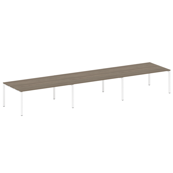 Переговорный стол 3 столешницы Metal System Style БП.ПРГ-3.5 5400x1235x750 (Вяз/Белый металл) Переговорный стол 3 столешницы Metal System Style БП.ПРГ-3.5 5400x1235x750 (Вяз/Белый металл)