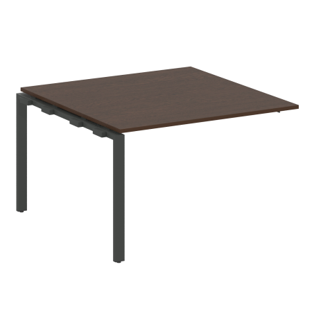 Проходной наборный элемент переговорного стола Metal System Style БП.ППРГ-2 1200x1235x750 (Венге Цаво/Антрацит металл)