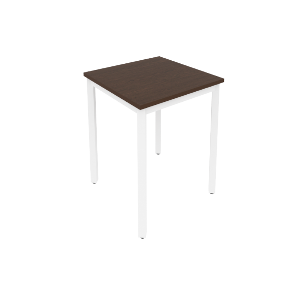 Стол письменный на металлокаркасе Slim С.СП-1.1 600x600x750 (Венге Цаво/Белый металл)