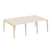 Рабочая станция на деревянных опорах Onix Wood OW.D.RS-6.0.7 2340x1475x750 (Тиквуд Светлый/Дуб Темный) Рабочая станция на деревянных опорах Onix Wood OW.D.RS-6.0.7 2340x1475x750 (Тиквуд Светлый/Дуб Темный)