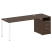 Рабочая станция с опорной тумбой Metal System Style БП.РС-СТП-1.4 2012x720x750 (Дуб Наварра/Серый металл) Рабочая станция с опорной тумбой Metal System Style БП.РС-СТП-1.4 2012x720x750 (Дуб Наварра/Серый металл)