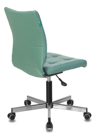 Кресло CH-330M серо-голубой Lincoln 212 эко.кожа крестов. металл хром (Серо-голубой)