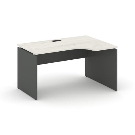 Стол рабочий эргономичный SN-D.SPA-021(R) (1380х800/980х750) (Дуб Наварра/Антрацит)
