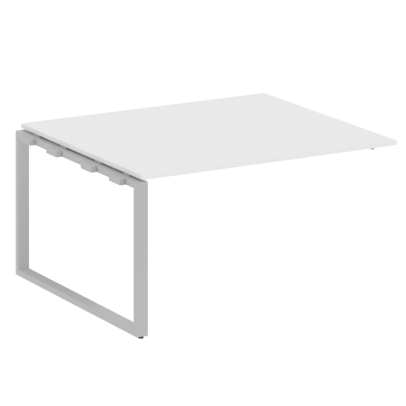 Проходной наборный элемент переговорного стола Metal System Style БО.ППРГ-3 1400x1235x750 (Белый/Серый металл)