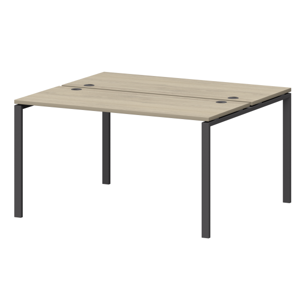 Бенч двойной на металлокаркасе Смарт СМС2-П-10К.120.Пр25 1000x1236x750 (Кронберг/Антрацит)