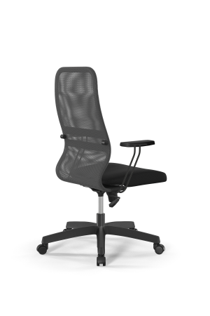 Кресло для руководителя Метта Sit 8 B2-8T - X1+UMF(X1) /Uh00/Wh00/T1bp-b(M09.B02.G15.W01) (Светло-серый | Черный) Кресло для руководителя Метта Sit 8 B2-8T - X1+UMF(X1) /Uh00/Wh00/T1bp-b(M09.B02.G15.W01) (Светло-серый | Черный)