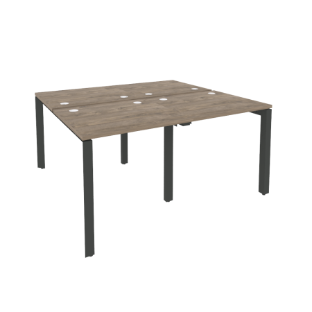 Рабочая станция на П-образном м/к Onix O.MP-D.RS-4.0.7 1560x1475x750 (Тиквуд Темный/Черный металл)