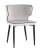 Стул Матео с кантом велюр светло-серый (Стул Матео светло-серый)