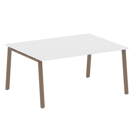 Стол для переговоров (1 столешница) на А-образном м/к Metal System Style БА.ПРГ-1.4 1600x1235x750 (Белый/Мокко металл)