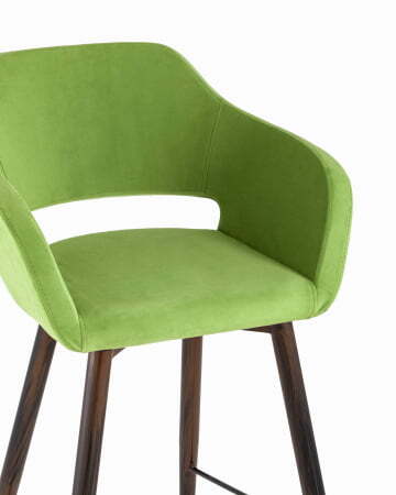 Стул барный Саймон велюр травяной (Стул барный Саймон травяной)