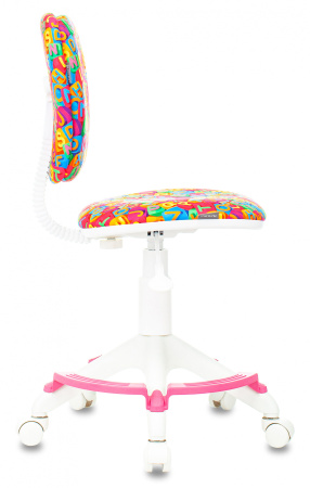 Кресло детское CH-W204/F мультиколор алфавит крестов. пластик подст.для ног пластик белый (Мультиколор) Кресло детское CH-W204/F мультиколор алфавит крестов. пластик подст.для ног пластик белый (Мультиколор)