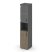 Шкаф высокий узкий SN.STU-105(L) (400х400х1982) (Антрацит/Тиквуд Светлый/Прозрачный)