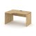 Стол рабочий эргономичный SN-D.SPA-022(L) (1580х800/980х750) (Тиквуд Светлый/Белый) Стол рабочий эргономичный SN-D.SPA-022(L) (1580х800/980х750) (Тиквуд Светлый/Белый)