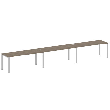 Рабочая станция на 3 раб. места Metal System Style БП.СМ-3.5 5400x720x750 (Вяз/Серый металл)