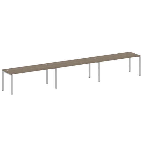 Рабочая станция на 3 раб. места Metal System Style БП.СМ-3.5 5400x720x750 (Вяз/Серый металл) Рабочая станция на 3 раб. места Metal System Style БП.СМ-3.5 5400x720x750 (Вяз/Серый металл)