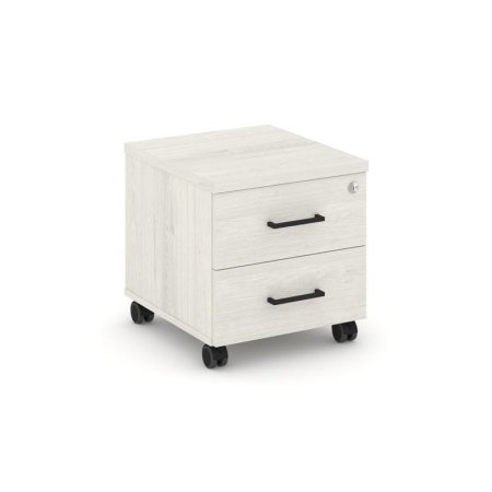 Тумба мобильная 2 ящика стандартные колеса SN.TM-001 (416х460х437) (Дуб Наварра)