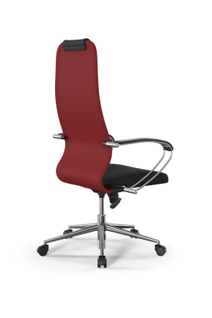 Кресло для руководителя Метта Sit 8 B1-10K - UMF(X1) /Uh02/Wh00/K1cL(M09.B23.G18.W01) (Красный | Черный)