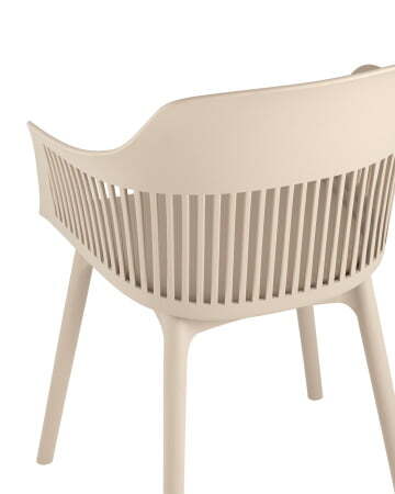 Стул Crocus с подушкой бежевый (Стул пластиковый Crocus бежевый)