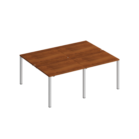Рабочая станция на металлокаркасе КФ (4х100) Комфорт КФ К.1143-2 2000x1540x750 (Французский орехСерый)