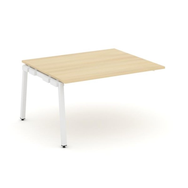 Проходной наборный элемент переговорного стола SN-5A.NSPRG-034.3 (1580х1180х750) (Акация Лорка/Металл Белый)