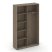 Шкаф-купе комбинированный SN.SHK-002 (1200х400х1982) (Антрацит/Тиквуд Светлый)