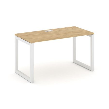 Стол письменный SN-5O.SP-001 (980х600х750) (Тиквуд Светлый/Металл Белый)