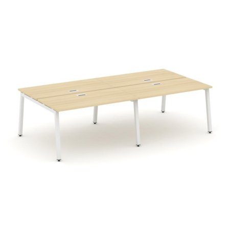 Рабочая станция 2-х сторонняя SN-5A.DRS-054 (3160х1632х750) (Акация Лорка/Металл Белый)