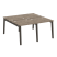 Рабочая станция на деревянных опорах Onix Wood OW.D.RS-4.0.8 1560x1635x750 (Тиквуд Светлый/Дуб Темный) Рабочая станция на деревянных опорах Onix Wood OW.D.RS-4.0.8 1560x1635x750 (Тиквуд Светлый/Дуб Темный)