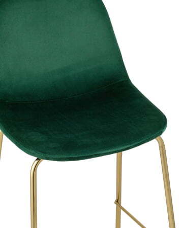 Стул полубарный Валенсия велюр зеленый золотые ножки (Стул полубарный Валенсия зеленый)