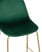 Стул полубарный Валенсия велюр зеленый золотые ножки (Стул полубарный Валенсия зеленый)