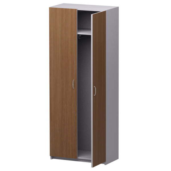 Офисный шкаф для одежды Бюджет 2555 716x349x1810 (Орех Онтарио) Офисный шкаф для одежды Бюджет 2555 716x349x1810 (Орех Онтарио)