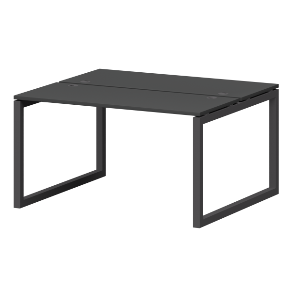 Бенч двойной на металлокаркасе Смарт СМС2-О-10К.120.Пр50 1000x1236x750 (Графит/Антрацит)
