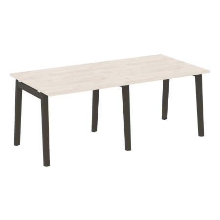 Стол переговорный на деревянных опорах Onix Wood OW.PRG-2.1 1960x980x750 (Денвер Светлый/Дуб Темный)