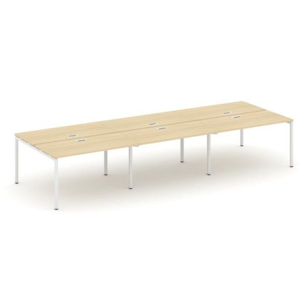 Рабочая станция 2-х сторонняя SN-4P.DRS-062 (3540х1232х750) (Акация Лорка/Металл Белый)