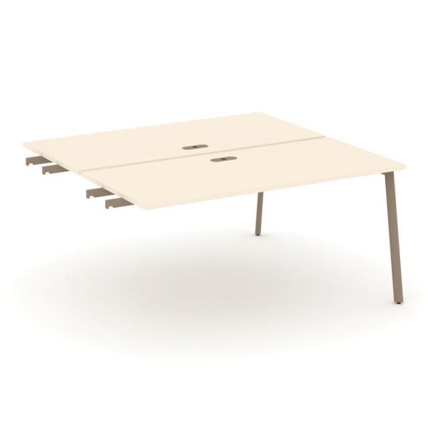 Двойной стол приставка к опорным тумбам ES.D.SPR-4-LP (1580х1500х750) (Сатин/Металл Латте) Двойной стол приставка к опорным тумбам ES.D.SPR-4-LP (1580х1500х750) (Сатин/Металл Латте)
