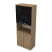 9Ш.005.27 Шкаф высокий со стеклом и нишей (800x450x2045) (Teakwood) 9Ш.005.27 Шкаф высокий со стеклом и нишей (800x450x2045) (Teakwood)