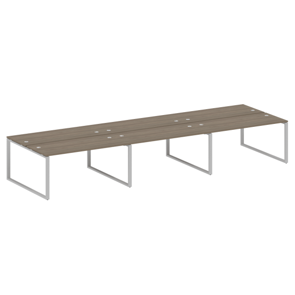Рабочая станция Metal System Style БО.СМ-6.4 4800x1475x750 (Вяз/Серый металл) Рабочая станция Metal System Style БО.СМ-6.4 4800x1475x750 (Вяз/Серый металл)