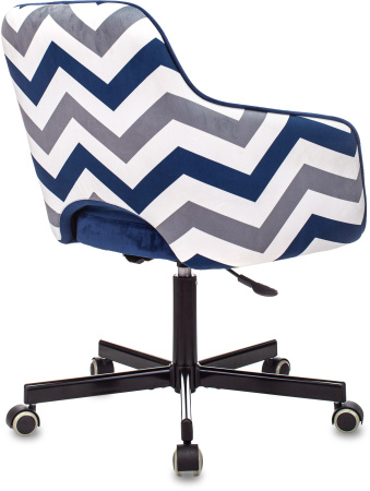 Кресло CH-380M сапфировый Italia 17 зигзаг крестов. металл (Синий) Кресло CH-380M сапфировый Italia 17 зигзаг крестов. металл (Синий)