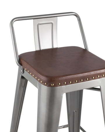 Стул полубарный TOLIX SOFT серебристый (Стул полубарный Tolix Soft серебристый)