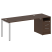 Рабочая станция с опорной тумбой Metal System Style БП.РС-СТП-1.4 2012x720x750 (Дуб Наварра/Серый металл) Рабочая станция с опорной тумбой Metal System Style БП.РС-СТП-1.4 2012x720x750 (Дуб Наварра/Серый металл)