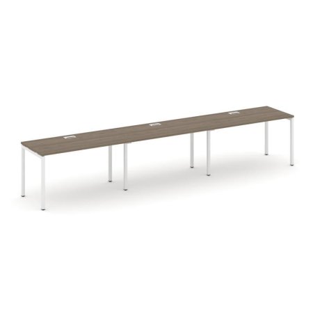 Рабочая станция 1 сторонняя SN-4P.ORS-032 (3540х600х750) (Вяз Благородный/Металл Белый)