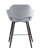 Стул полубарный Саймон велюр серый (Стул полубарный Саймон серый)