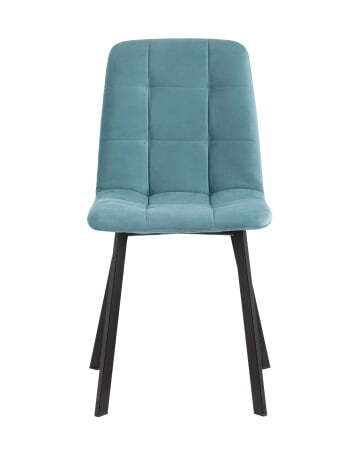 Стул Oliver Square велюр пыльно-голубой (Стул Oliver пыльно-голубой)
